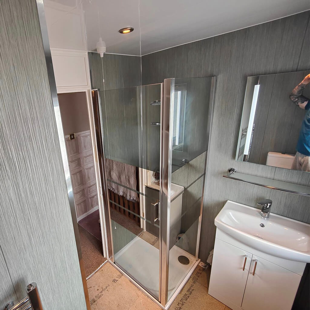 Image of a previous bathroom fitting job by NB Builders sheffield
